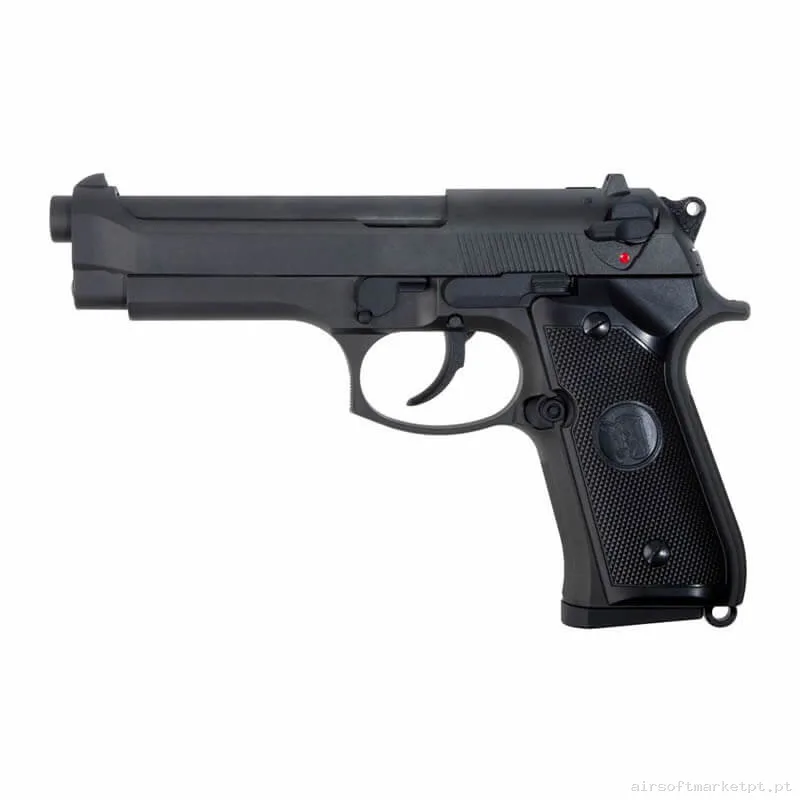 Réplica GBB Pistola Beretta M9 Kj Works Km9 Polimero negra — Pistolas — Airsoft Market PT
