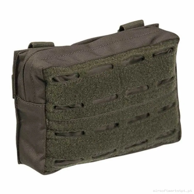 PORTA-MUNIÇÕES MULTIUSOS MIL-TEC PEQUENO LASER CUT C/MOLLE FRONTAL VERDE OD — Coletes & Rigs — Airsoft Market PT