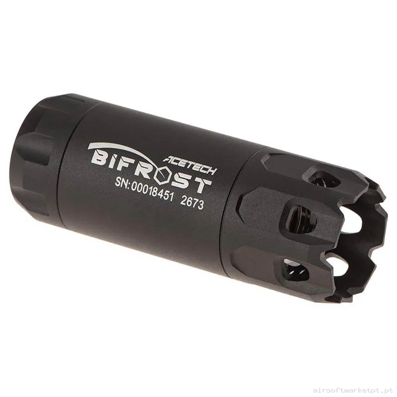 Externo Supressor Trazador Acetech Bifrost negro — Acessórios & Componentes — Airsoft Market PT