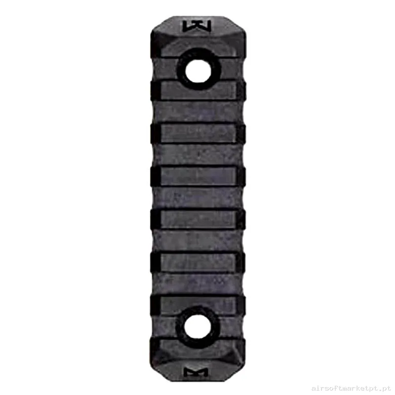 Externo Trilho M-Lok PTS 7 Slot preto — Acessórios & Componentes — Airsoft Market PT