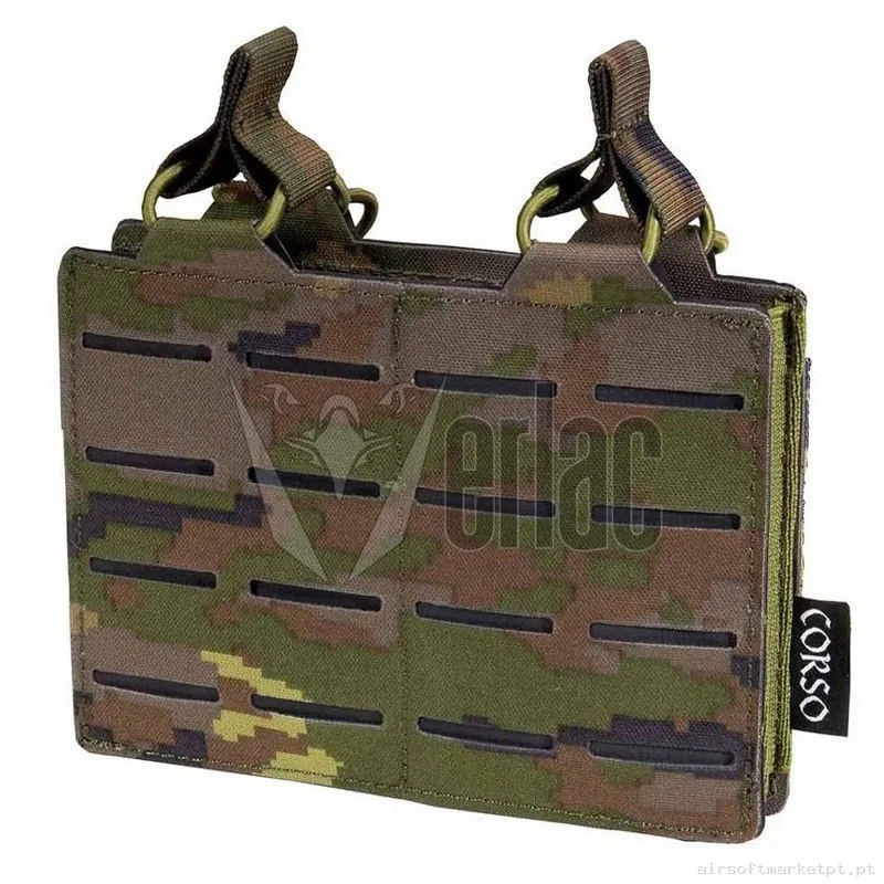 Pouch Corso Cargador M4 Doble Dagger Mk1 Láser Pixelado Boscoso — Coletes & Rigs — Airsoft Market PT