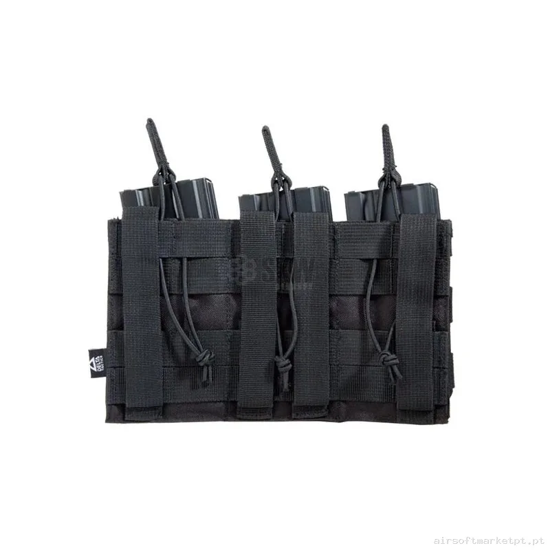 Pouch M4 Molle Triple Delta Tactics - Negro — Coletes & Rigs — Airsoft Market PT (foto 2)