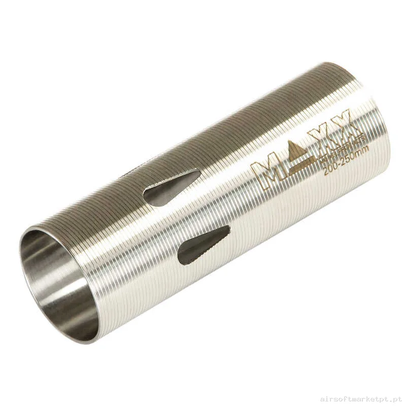 Interno Cilindro AEG Maxx Modelo Tipo e Aço Inoxidável CNC Cano 200-250MM — Peças Internas (AEG) — Airsoft Market PT