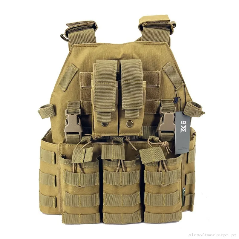CHALECO SIXMM 6094S TAN — Coletes & Rigs — Airsoft Market PT