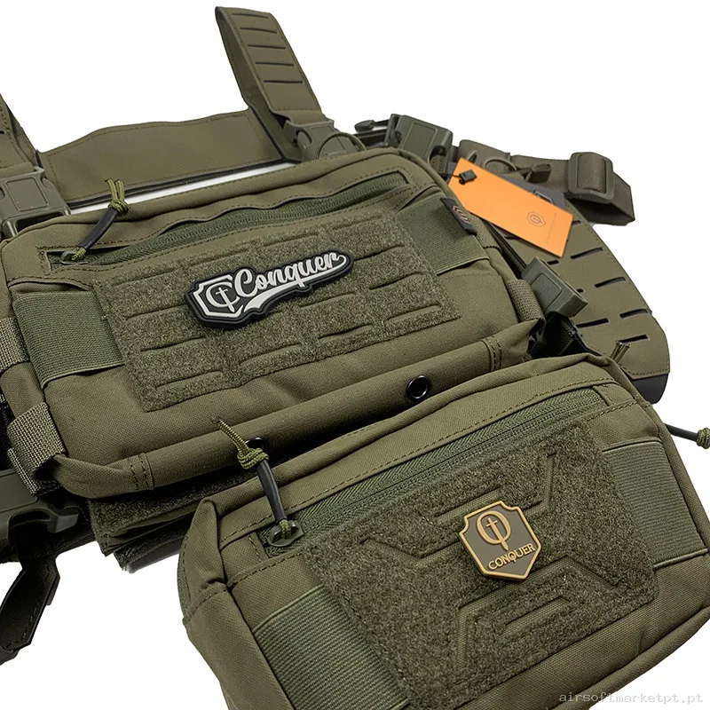 Chaleco Chest Rig Titan Conquer ranger green — Coletes & Rigs — Airsoft Market PT (foto 2)