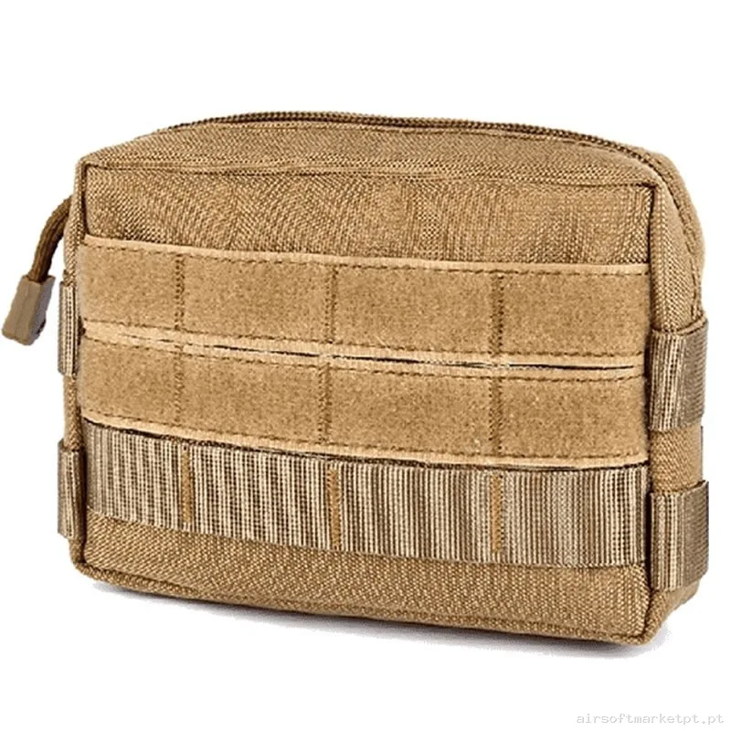 POUCH PORTA ACCESORIOS DELUXE TAN — Coletes & Rigs — Airsoft Market PT