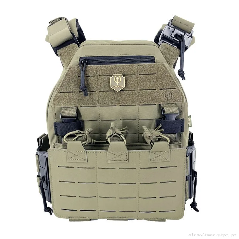 CONQUER MQR VEST RANGER GREEN — Coletes & Rigs — Airsoft Market PT