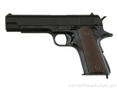 Colt 1911 CM123  CYMA Preto — Pistolas — Airsoft Market PT