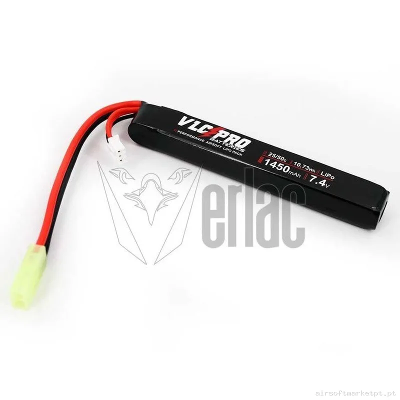 Batería VLC Pro 7.4v 1450 mah 25c-50c Tamiya — Baterias & Carregadores — Airsoft Market PT