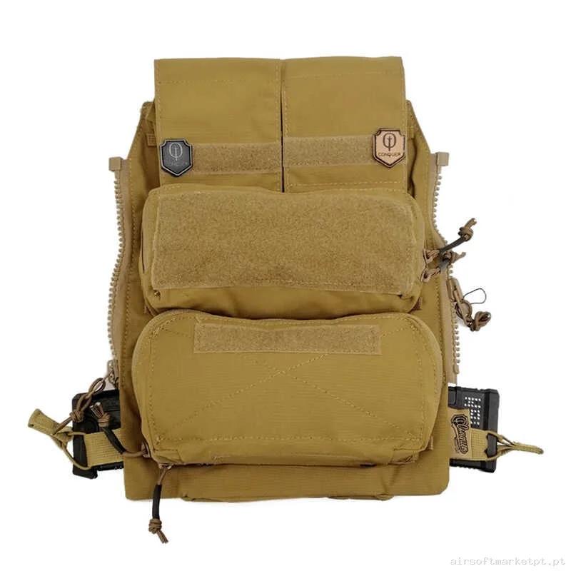 Painel Traseiro Conquer C2 Elite marrom Coyote — Coletes & Rigs — Airsoft Market PT