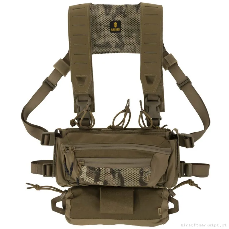Pack Colete Chest Rig Ragnar Valhalla System Floki Tier 2 coyote/Multicam — Coletes & Rigs — Airsoft Market PT