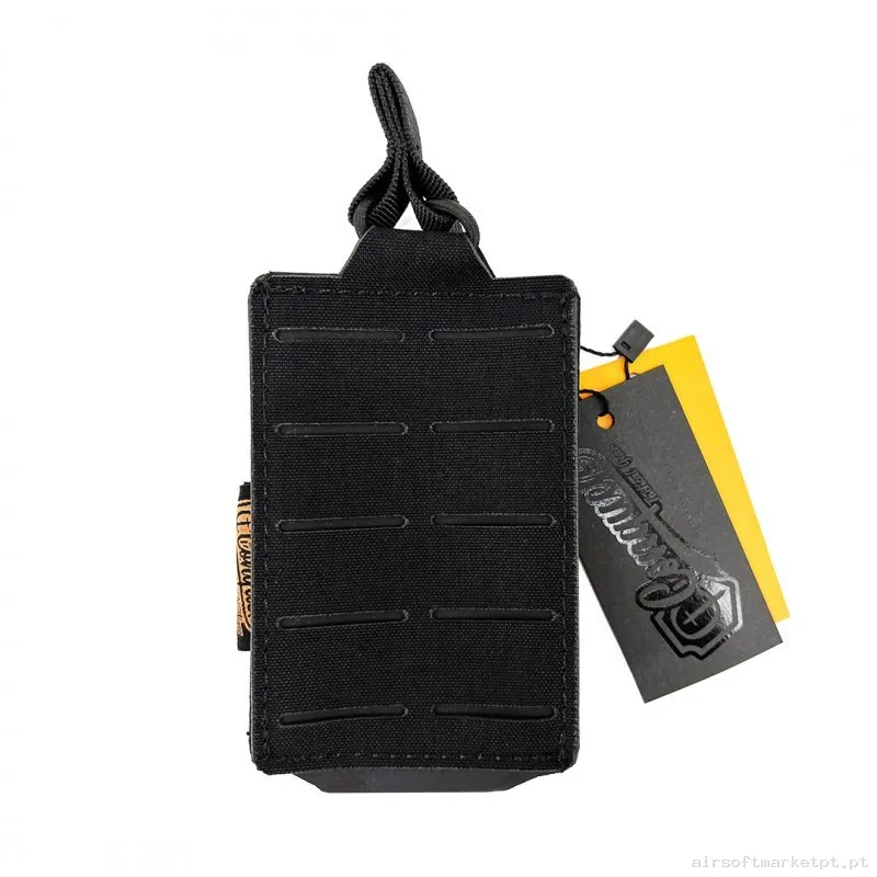 Pouch M4 Portacargador Conquer Corte Láser Negro — Coletes & Rigs — Airsoft Market PT