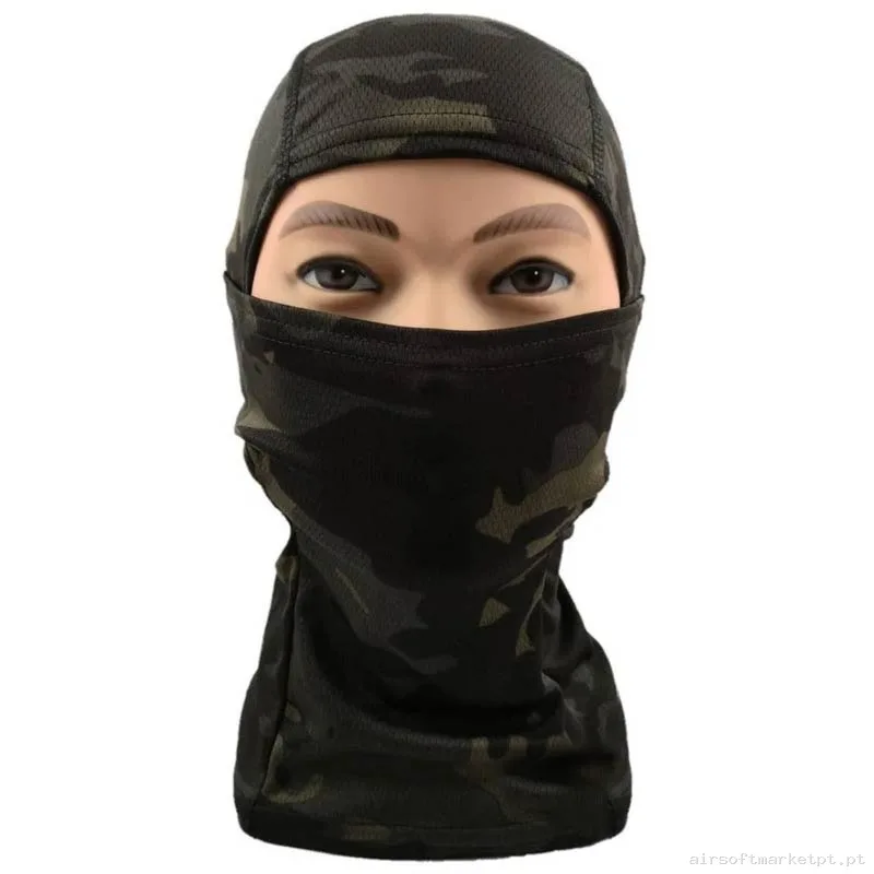 Balaclava Cygnus Armory Tactical Balaclava Estilo multicam Black — Proteção Ocular & Facial — Airsoft Market PT