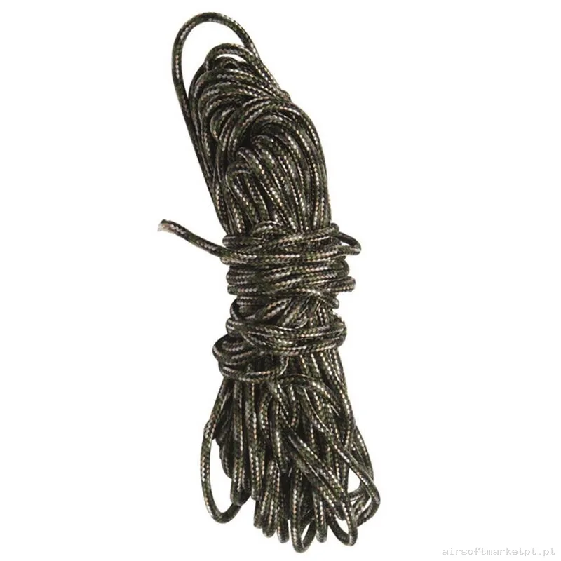 Corda Multiusos Mil-Tec Utility Cord 15m Flecktarn — Acessórios & Componentes — Airsoft Market PT