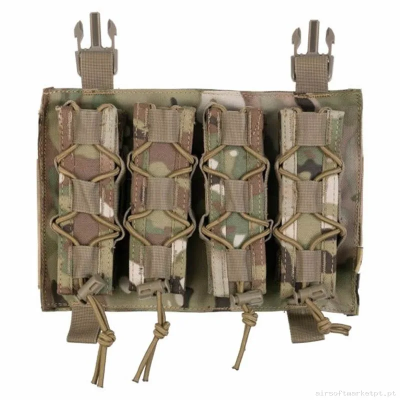 Pouch Magazine Pouch Quádruplo Mp5/Mp7 Delta Tactics Force Detachable Estilo multicam — Coletes & Rigs — Airsoft Market PT