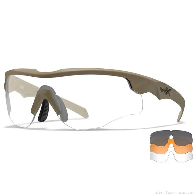 Óculos Wiley X Rogue Comm 3 Lentes tan — Proteção Ocular & Facial — Airsoft Market PT