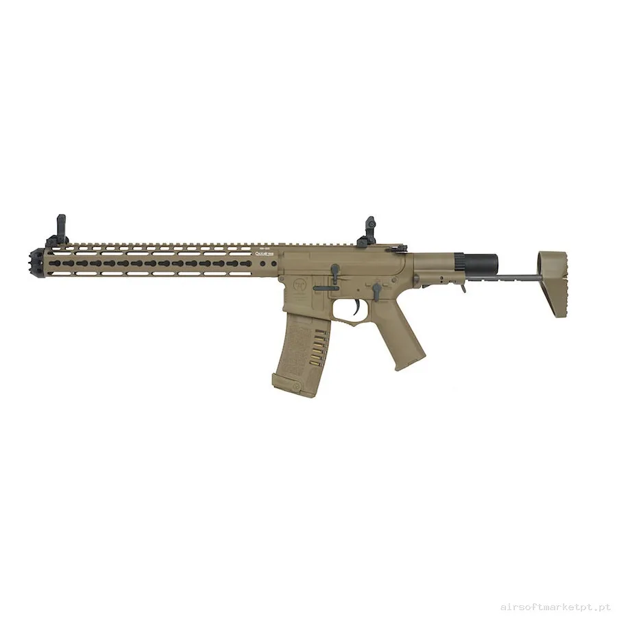 Réplica airsoft AEG M4 Ares Amoeba AM-016-DE tan — Rifles de Assalto (AR/M4/AK) — Airsoft Market PT