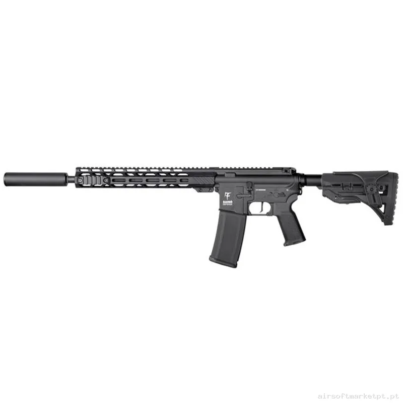 Réplica AEG M4 DMR Saigo Bushido Meiyo Dmr2 preta — Rifles de Assalto (AR/M4/AK) — Airsoft Market PT