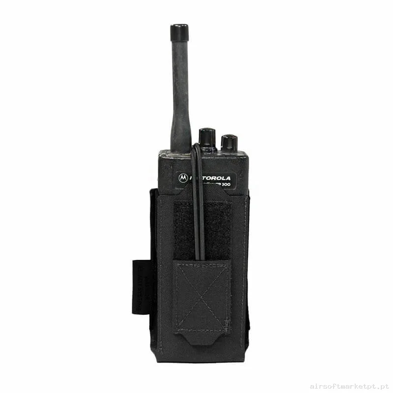 Pouch Portaradio Warrior Assault Láser Cut Small Arp negro — Coletes & Rigs — Airsoft Market PT