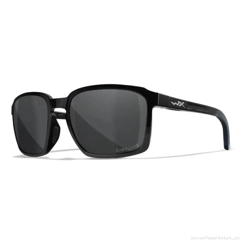 Óculos Wiley X Alfa Captivate Fumê Polarizado Pretos — Proteção Ocular & Facial — Airsoft Market PT