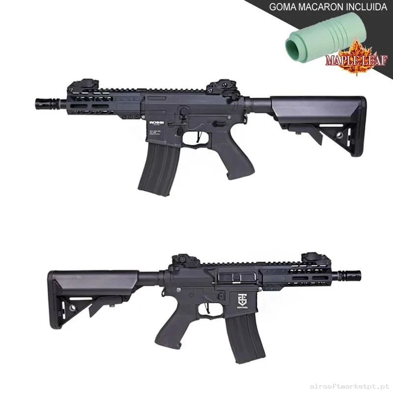 ROSSI M4 SENTINEL OMEGA CON GATILLO ELECTRÓNICO NEGRA - MEJORADA MAPLE LEAF — Rifles de Assalto (AR/M4/AK) — Airsoft Market PT