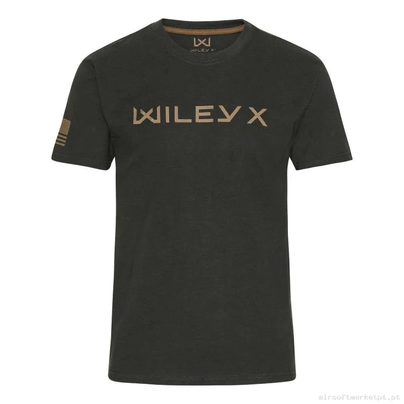 CAMISETA WILEY X CANYON LOGO COYOTE BROWN VERDE OD — Vestuário (Fardas) — Airsoft Market PT