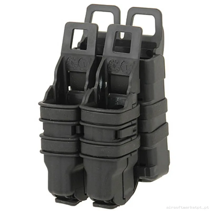 Pouch Magazine Pouch Fastmag Dupla Pistola + 1x M4 Wosport preto — Coletes & Rigs — Airsoft Market PT