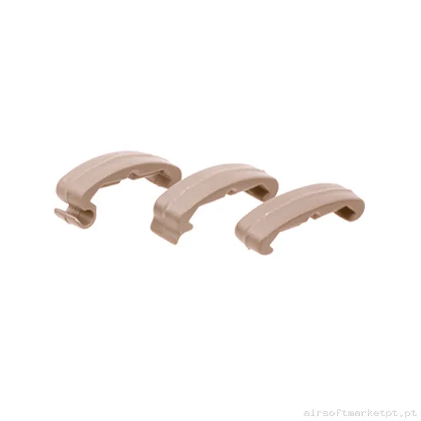 Externo Clips para Rail Fma Low Profile Dark Earth Pack 60u — Acessórios & Componentes — Airsoft Market PT