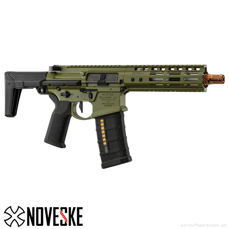 Réplica GBB Double Eagle MWS Ghetto Blaster 7″ Noveske Verde — Rifles de Assalto (AR/M4/AK) — Airsoft Market PT (foto 5)
