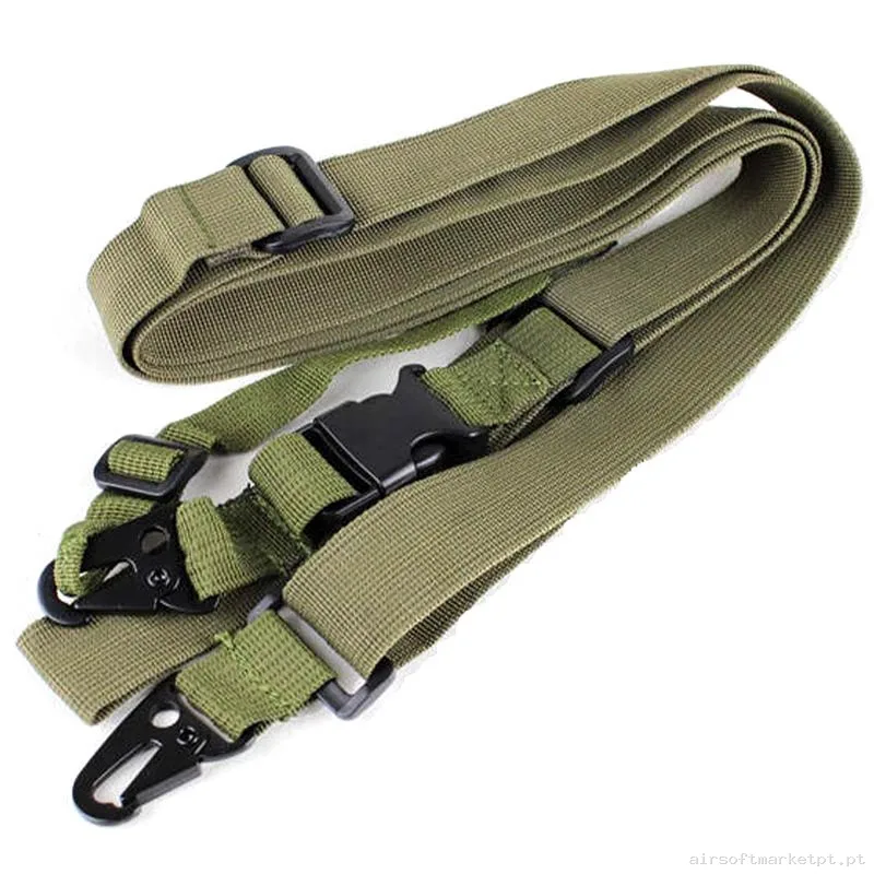 Correa Tática 3 Pontos Combat Zone verde od — Gear Táctico — Airsoft Market PT
