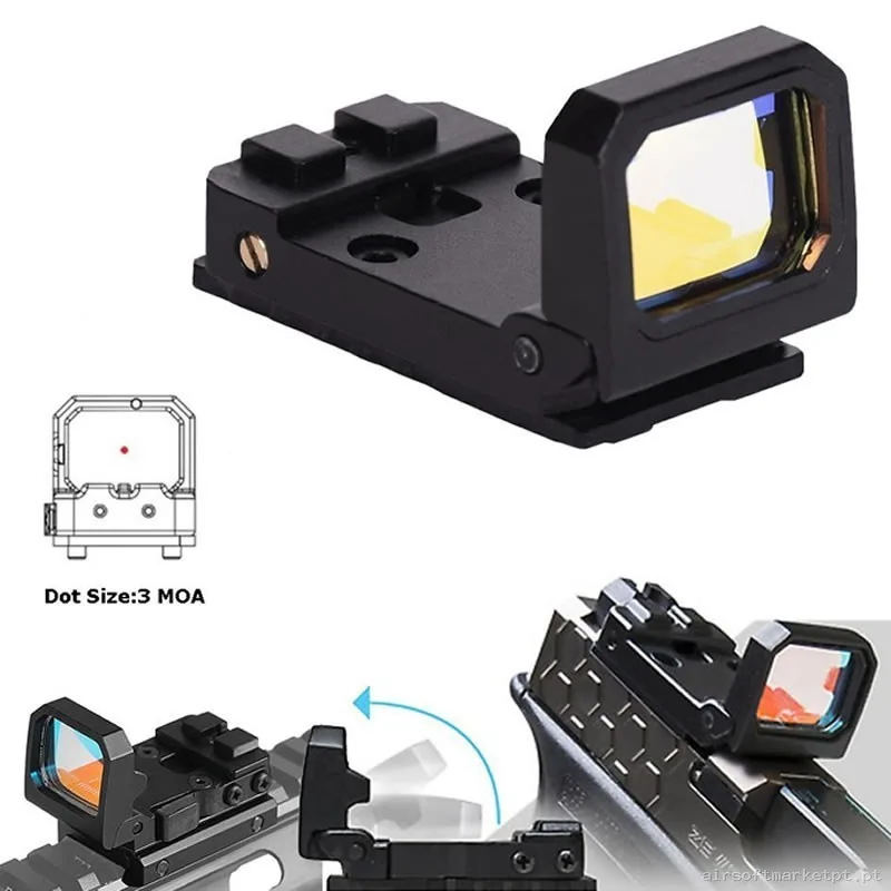 Red Dot Rmr Plegable Pistola Negro — Miras & Ópticas — Airsoft Market PT (foto 3)