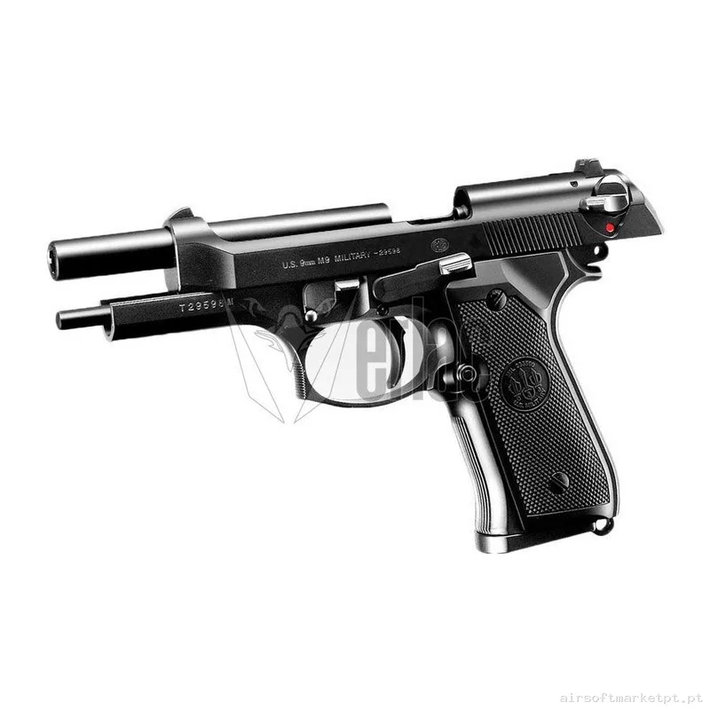 Pistola Marui M92F Military Gas Negra — Pistolas — Airsoft Market PT (foto 2)