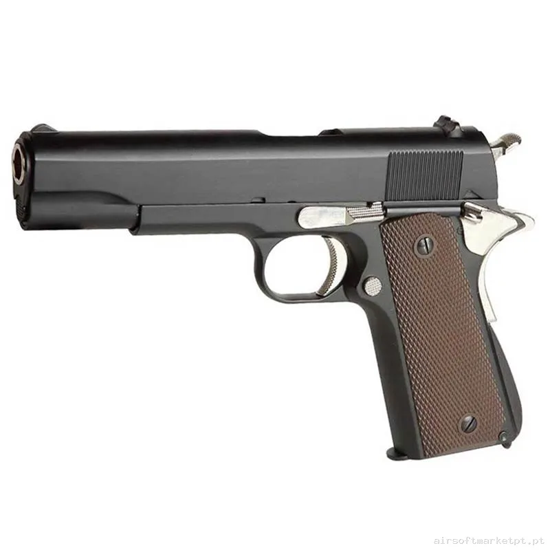 Réplica GBB Pistola 1911 Golden Eagle A1 Clássica preta/Cinza — Pistolas — Airsoft Market PT