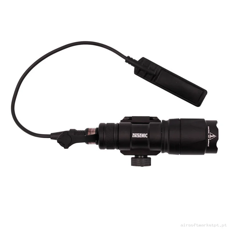 Linterna Táctica Arsenic Con Pulsador 280 Lumenes As300a Negro — Lanternas & Lasers — Airsoft Market PT (foto 2)