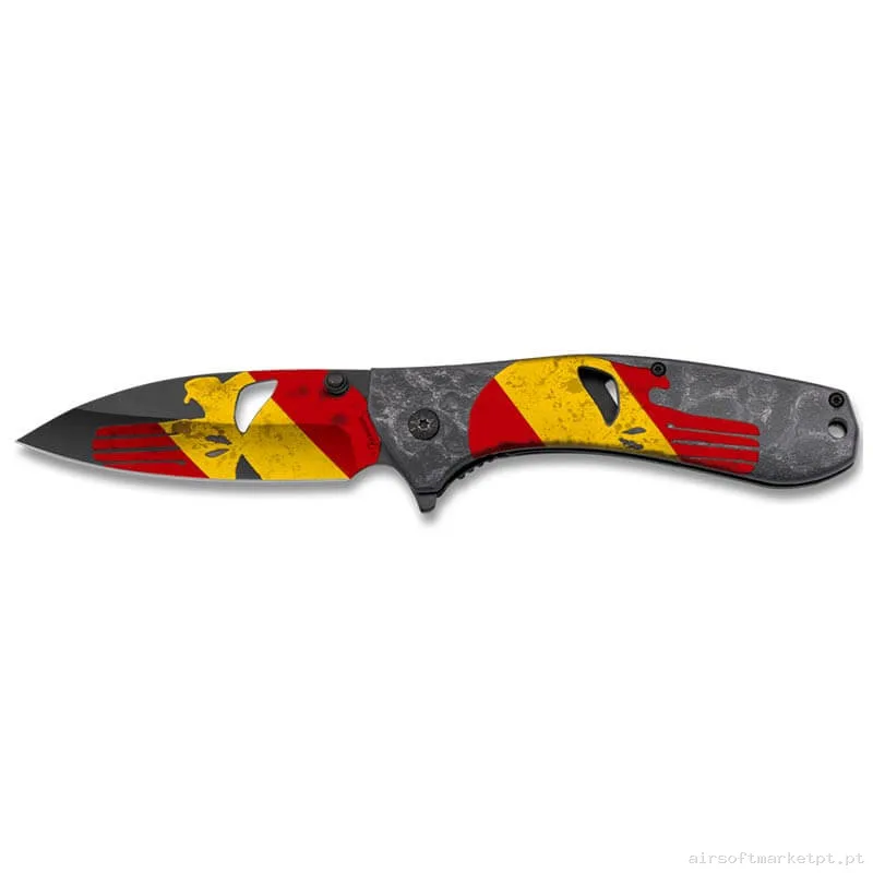 Navaja Táctica Albainox 18699 3d Calavera Espanha 9cm — Ferramentas — Airsoft Market PT