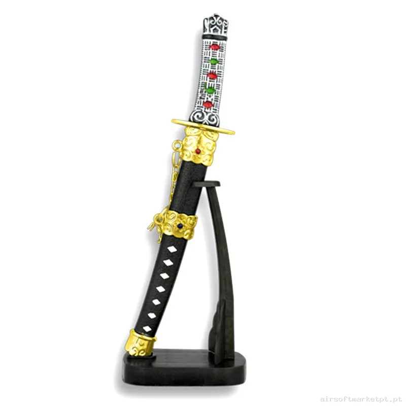 Katana Ornamental Mini Estilo Japonês Tole10 Imperial 32140 negra (Com Suporte) — Ferramentas — Airsoft Market PT
