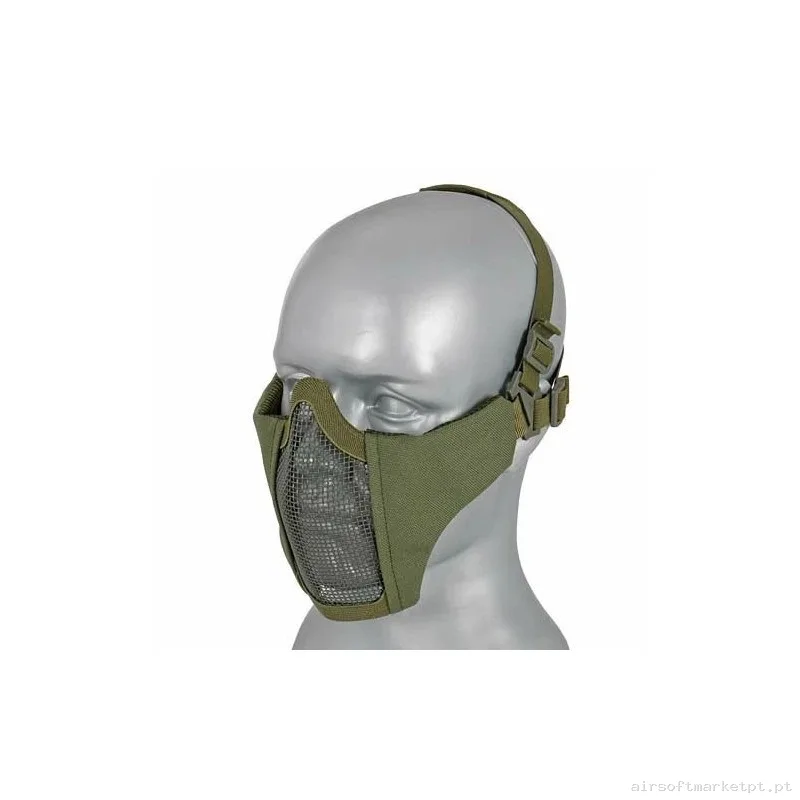 Máscara Rejilla+Tela para cabeza Verde OD — Proteção Ocular & Facial — Airsoft Market PT