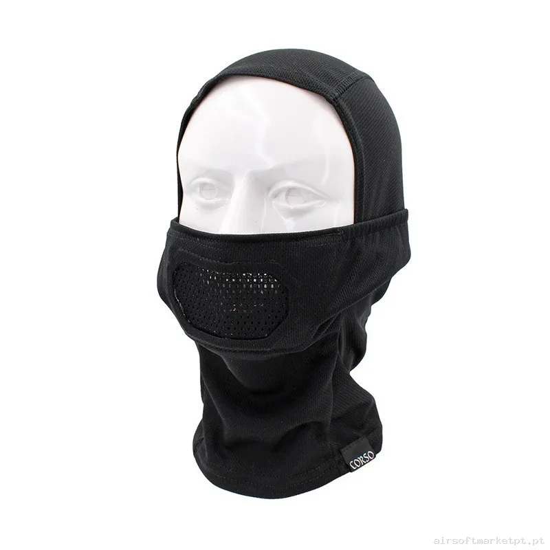 Verdugo Máscara Metálica Corso MK2 Negro — Proteção Ocular & Facial — Airsoft Market PT