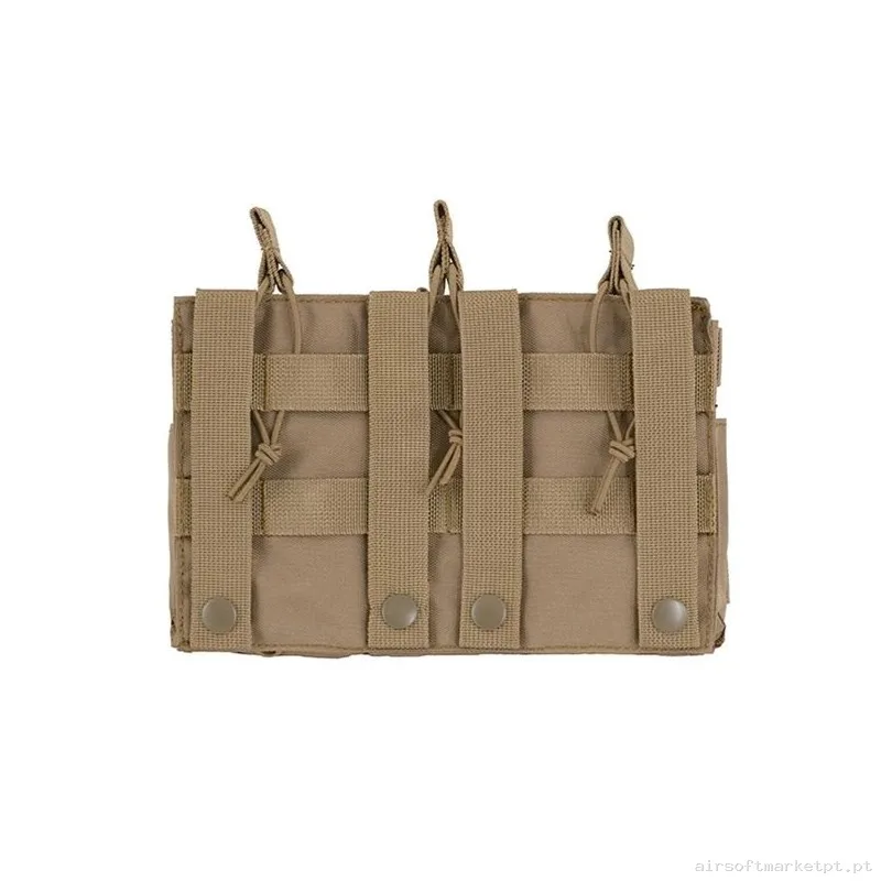 Pouch Cargador Triple M4 Molle Modular - Tan — Coletes & Rigs — Airsoft Market PT (foto 2)