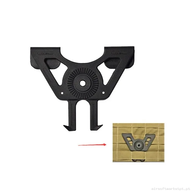 Adaptador para molle Amomax Negro — Acessórios & Componentes — Airsoft Market PT