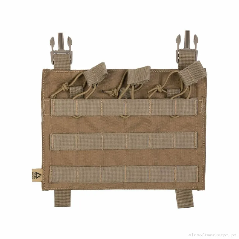 Pouch Magazine Pouch Triplo M4 Delta Tactics Force Open Top Detachable coyote — Coletes & Rigs — Airsoft Market PT