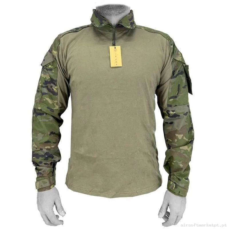 Camiseta Combate Conquer Dlx Boscoso Pixelado - XL — Vestuário (Fardas) — Airsoft Market PT