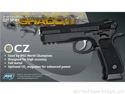 CZ SP-01 Shadow Blowback ASG — Pistolas — Airsoft Market PT (foto 3)