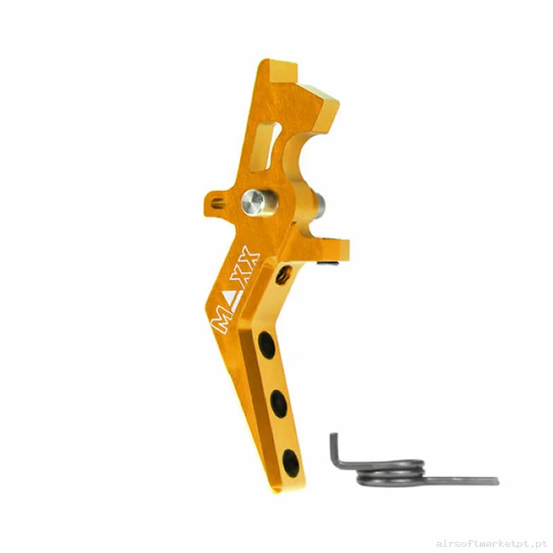 Interno Gatilho Ver.2 Maxx Model Style a Advanced Speed Alumínio CNC Gold — Peças Internas (AEG) — Airsoft Market PT