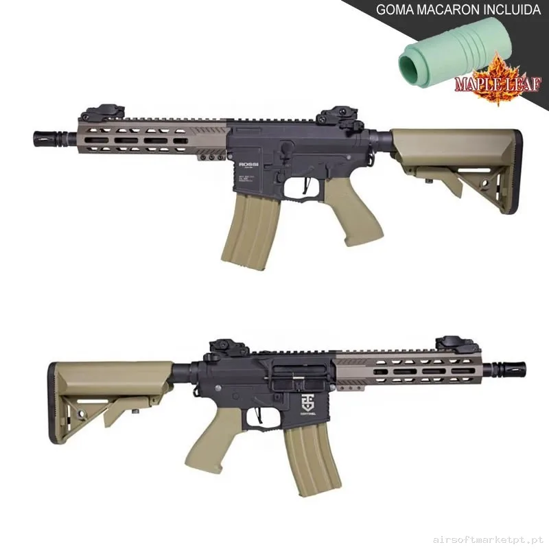 ROSSI M4 SENTINEL ALPHA CON GATILLO ELECTRÓNICO TAN - MEJORADA MAPLE LEAF — Rifles de Assalto (AR/M4/AK) — Airsoft Market PT