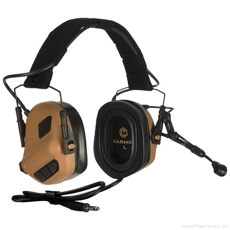 EARMOR M32 PLUS MOD4 AURICULARES TACTICOS COYOTE — Rádios & Comunicação — Airsoft Market PT