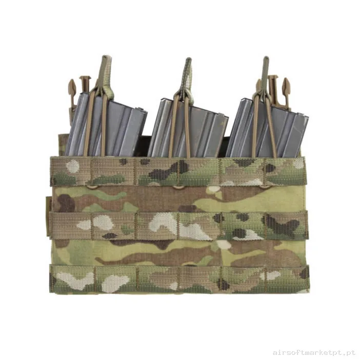 Pouch Magazine Pouch Triple M4/Ak Warrior Assault Open Top Detachable multicam — Coletes & Rigs — Airsoft Market PT