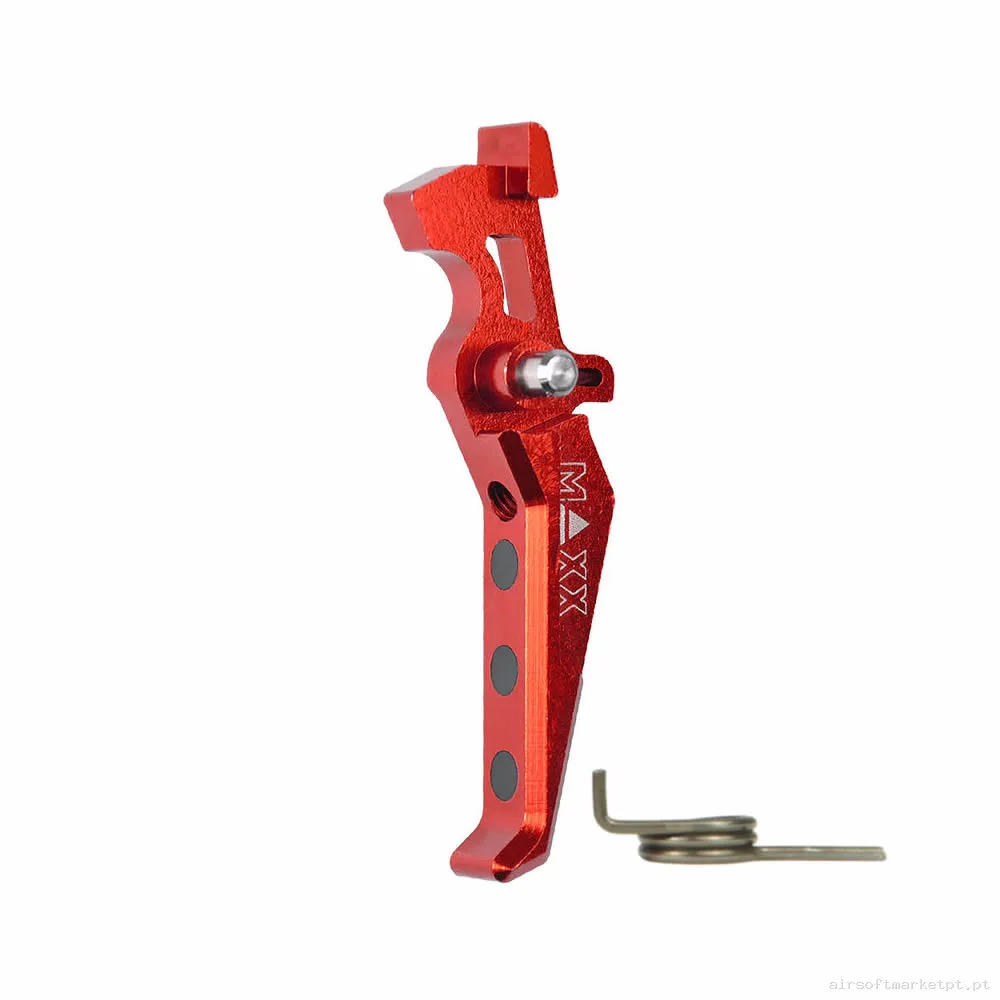 Interno Gatilho Ver.2 Maxx Model Style e Alumínio CNC vermelho — Peças Internas (AEG) — Airsoft Market PT