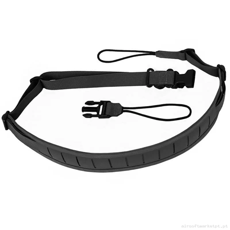 Correia Tática 2 Pontos Extração Rápida Warrior Assault Laser Cut Weapon Sling preta — Gear Táctico — Airsoft Market PT
