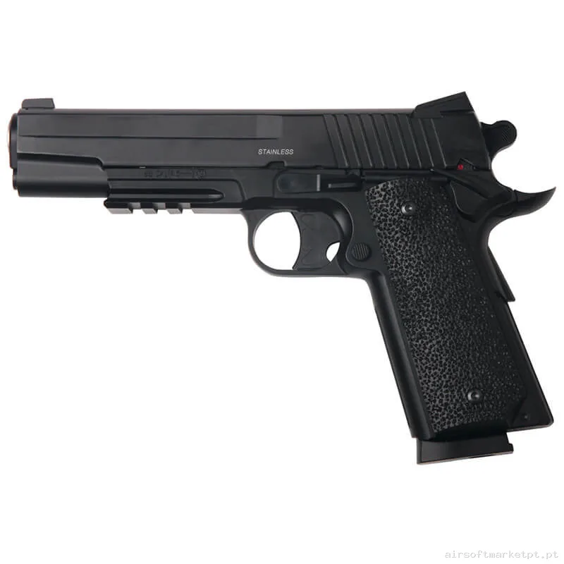 Airgun CO2 4.5mm Pistola KWC 42 Hwk405 Metal negro — Pistolas — Airsoft Market PT